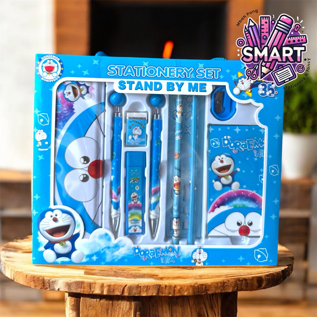 

set alat tulis 10in1 karakter doraemon