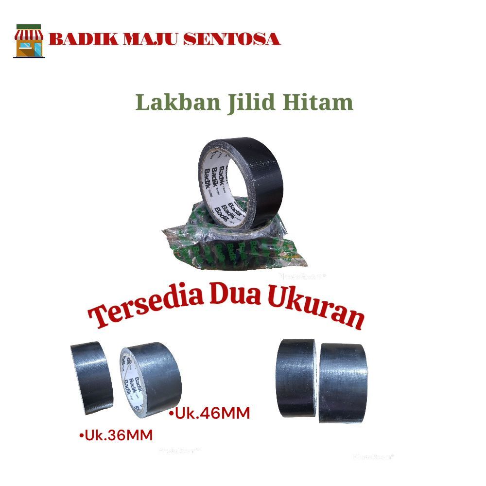 [pcs]Lakban Jilid Hitam BADIK/Jilid Makalah/Jilid Laporan/Jilid Hitam Ready Makassar