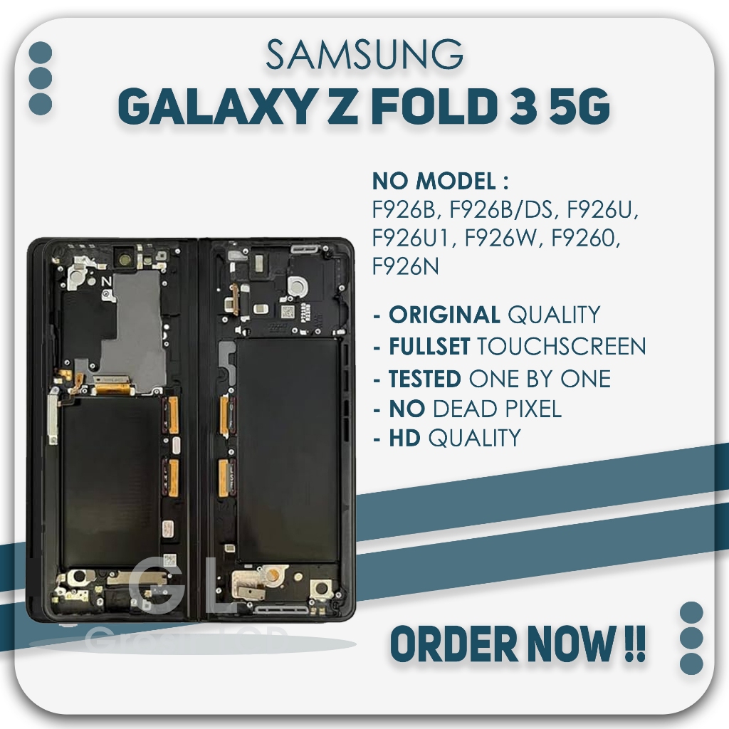 Grosir LCD Samsung Z Fold 3 5G / F926 - Include Frame Fullset Touch Screen