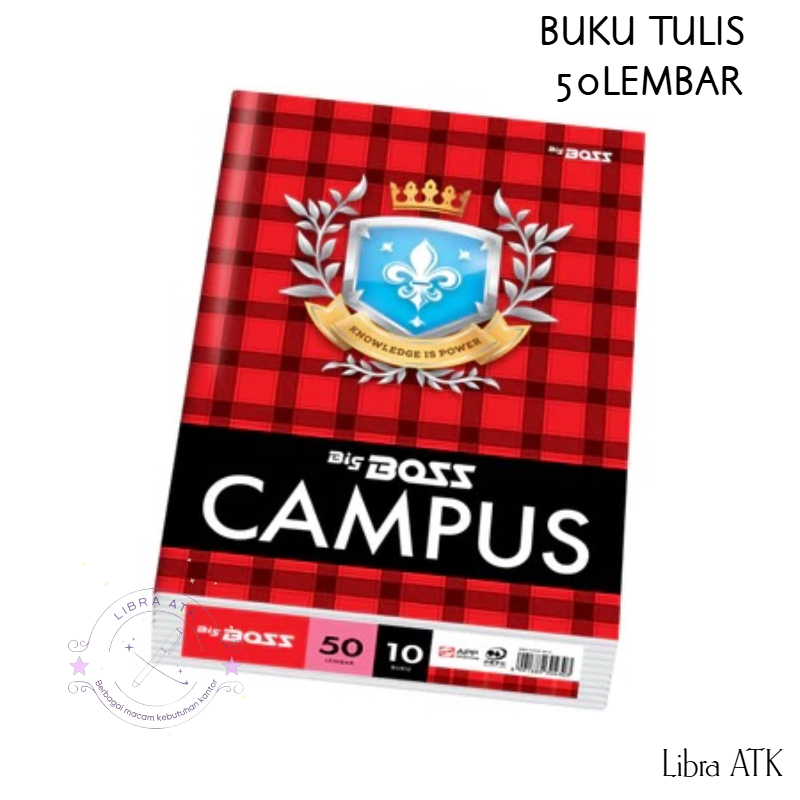 

BIGBOSS BUKU TULIS CAMPUS 50L 1PACK ISI 10