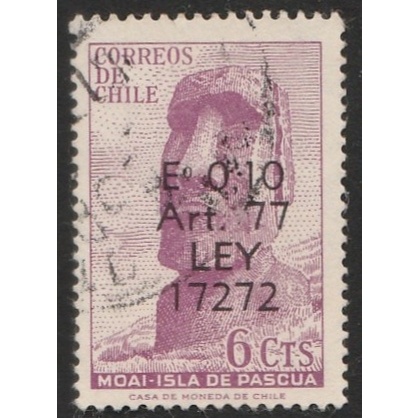 

A 11231 SATU BUAH PRANGKO NOMINAL 6 CTS TEMA MOAI ISLA DE PASCUA DENGAN KONDISI SUDAH ADA CAP
