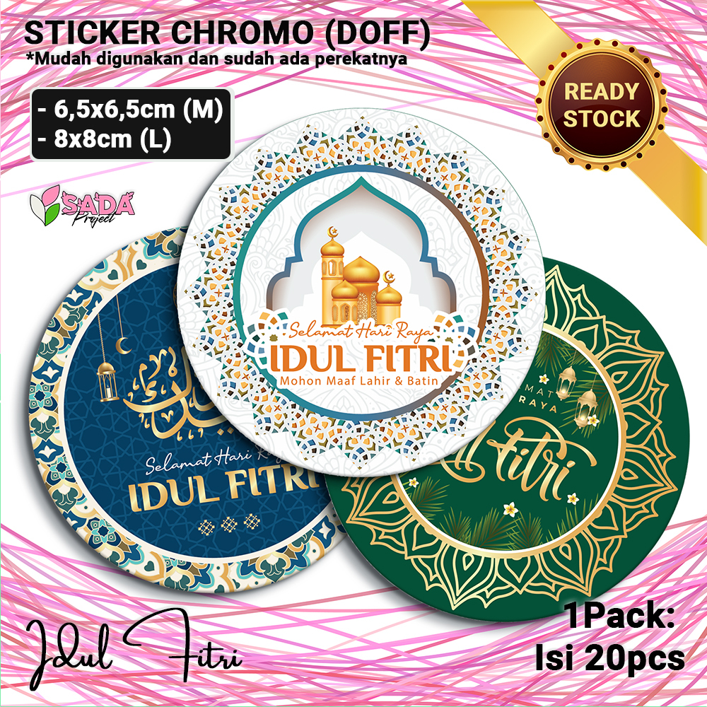 

STICKER CHROMO IDUL FITRI BAHAN DOFF ( ISI 20 PCS)