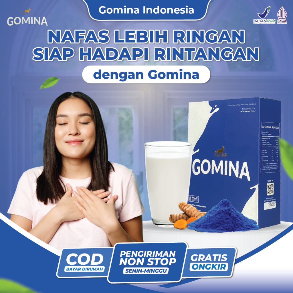 

Gomina Susu Bubuk Premium Bantu Atasi Sesak Napas Nyeri Dada Asma dan Bronkitis Aman Tanpa Efek Samping