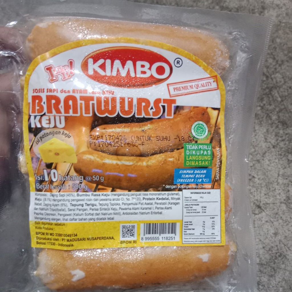 

Sosis kimbomini keju /bratwurst keju isi10
