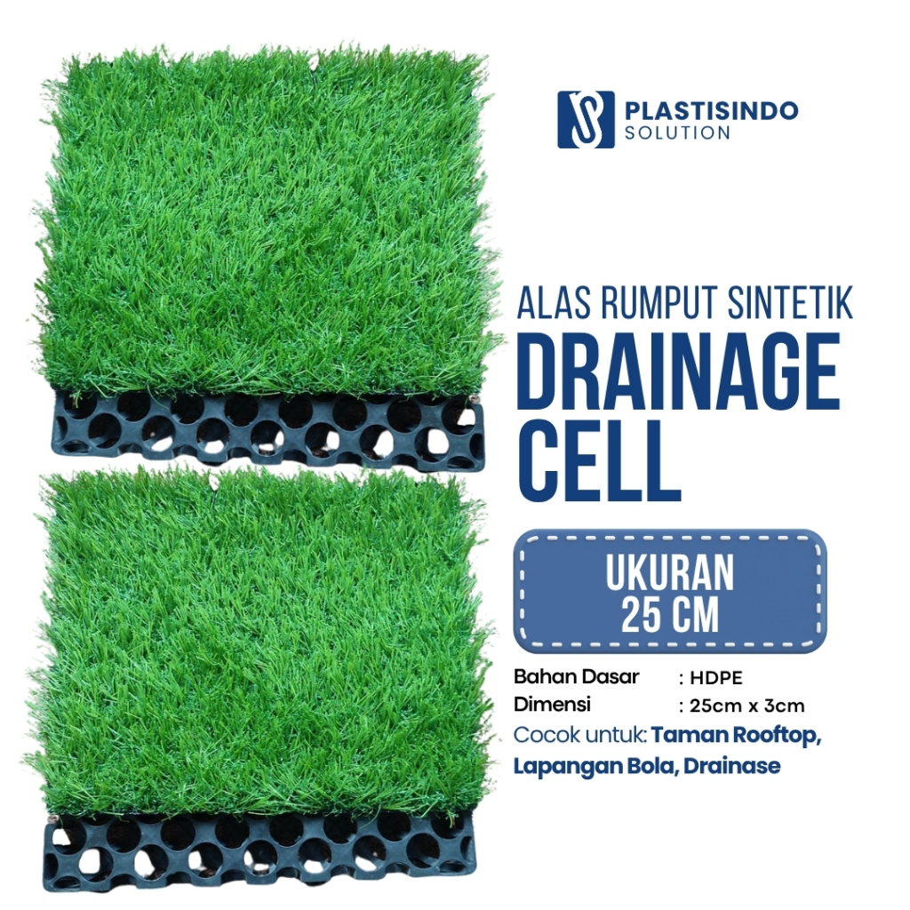 Drainage Cell 25cm Drainase alas rumput sintetis