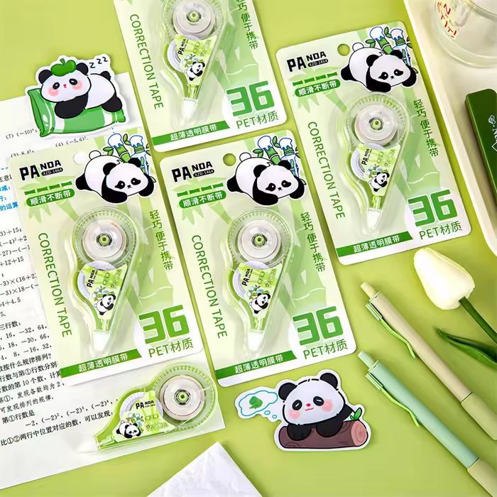 

[BISA COD] TIPE X KERTAS CORRECTION TAPE PERLENGKAPAN SEKOLAH ANAK-ANAK PENGHAPUS PULPEN MOTIF PANDA