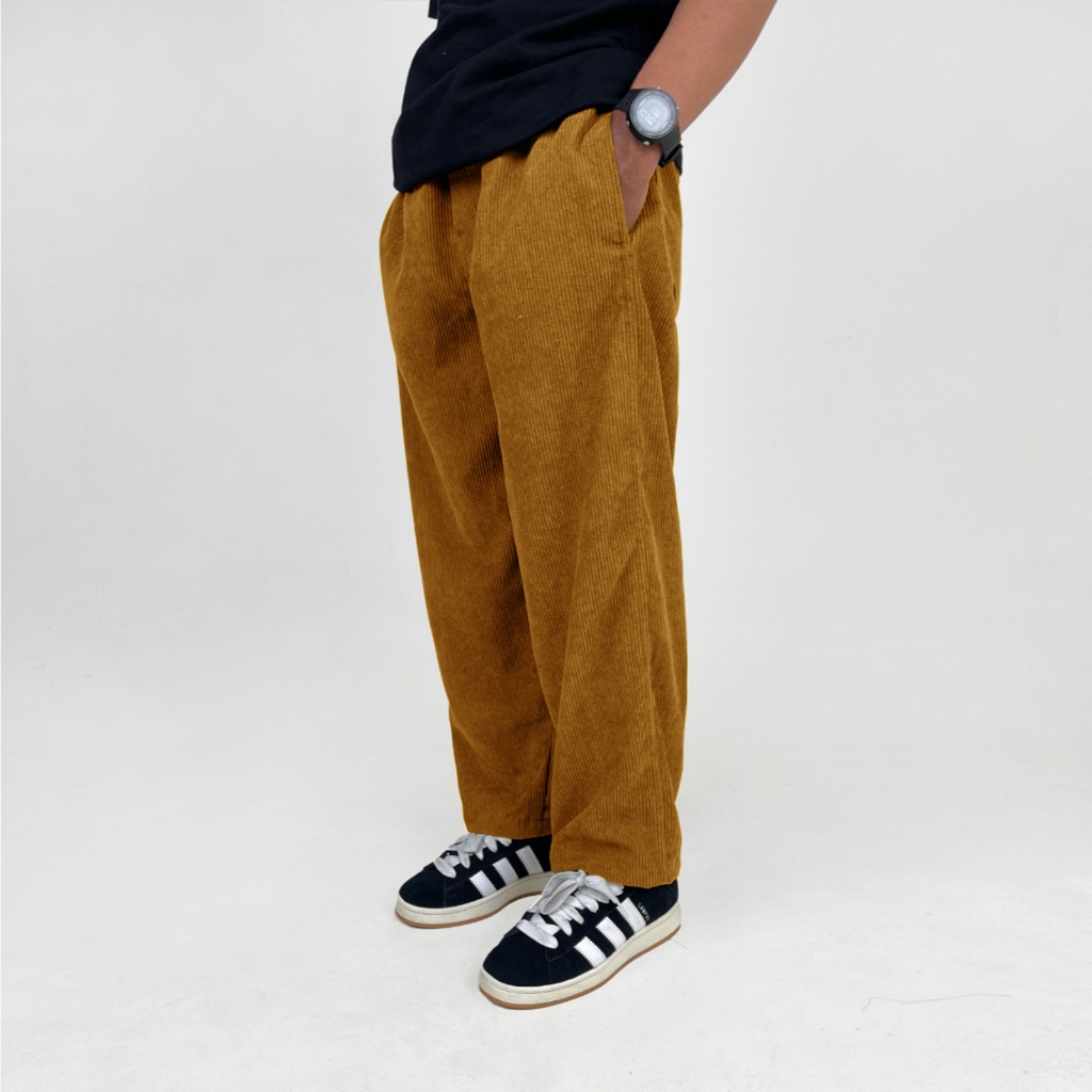 Fairgoods Celana Panjang Corduroy Mustard