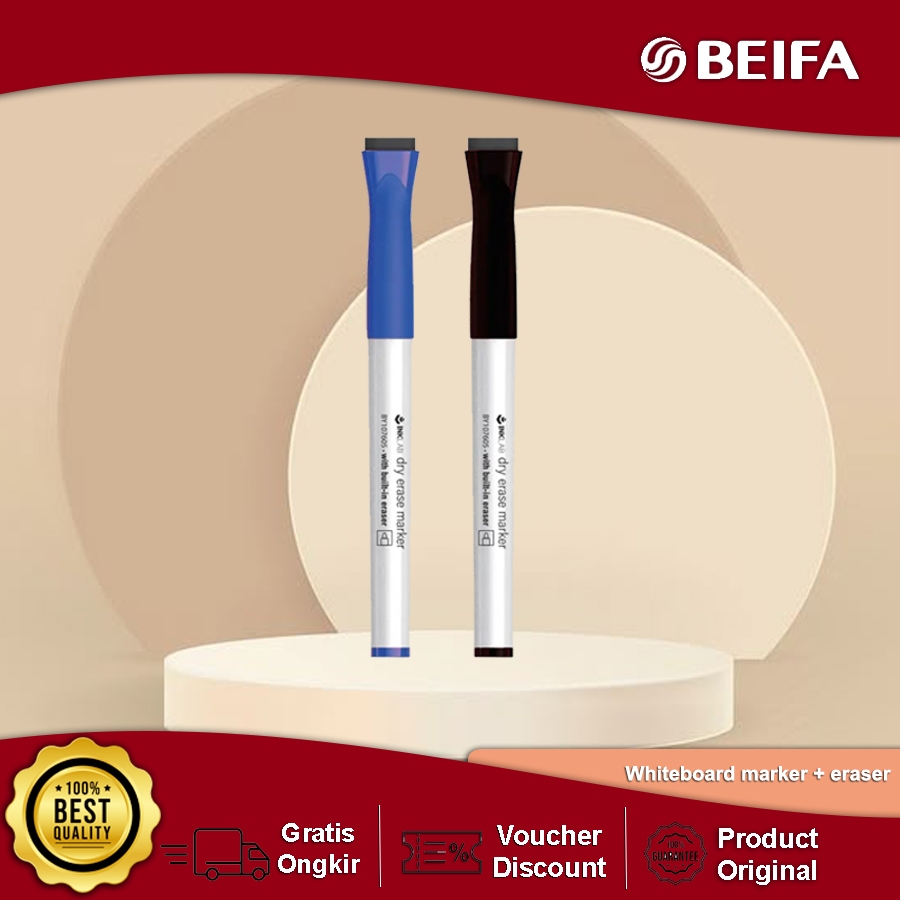 

Beifa Spidol Whiteboard Marker with Dry Eraser BY703
