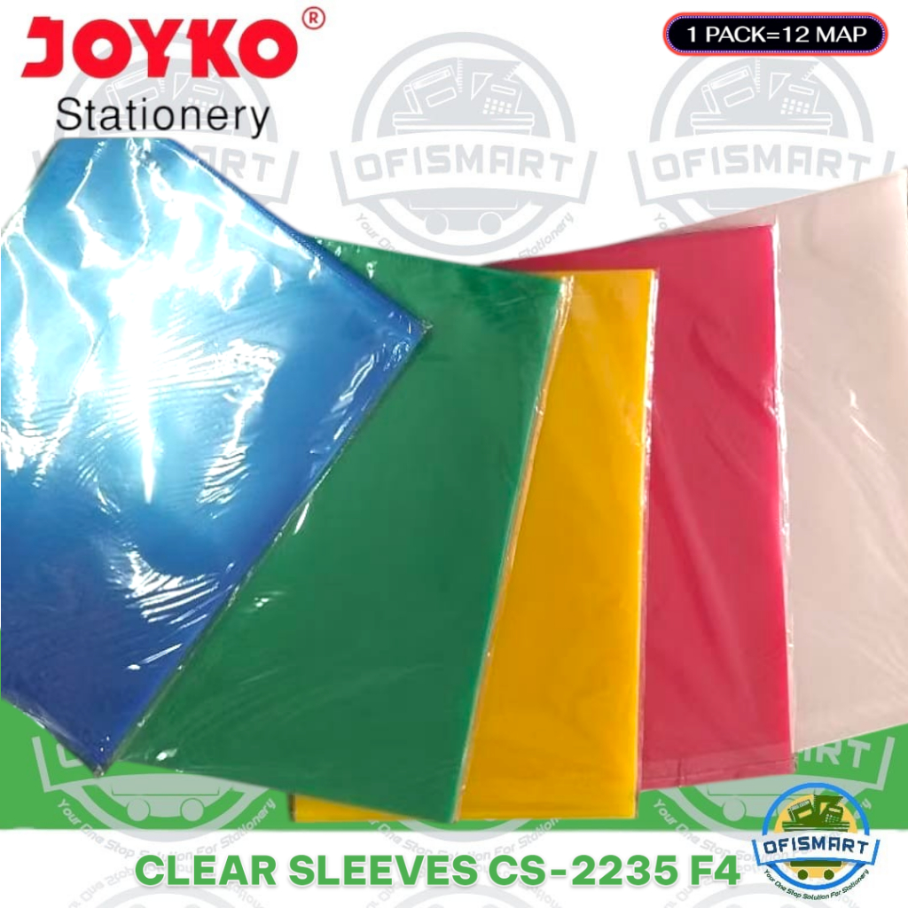 

Joyko Clear Sleeves Bening Transparan CS-2335 / F4 (Map L) | @1Pak=12 Pcs