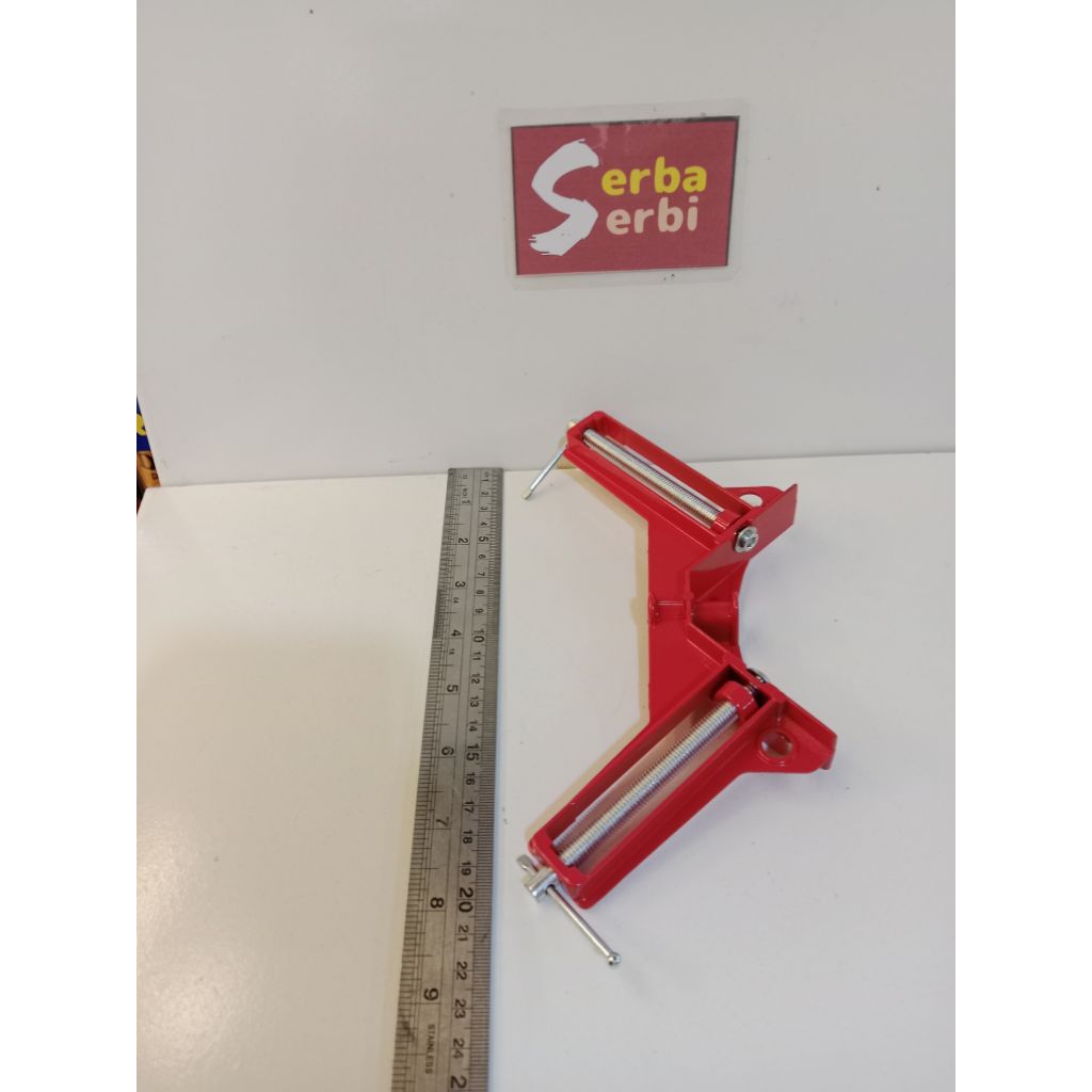 *KLEM SIKU SUDUT*Clamp penjepit kayu kacaaluminim besi 90°