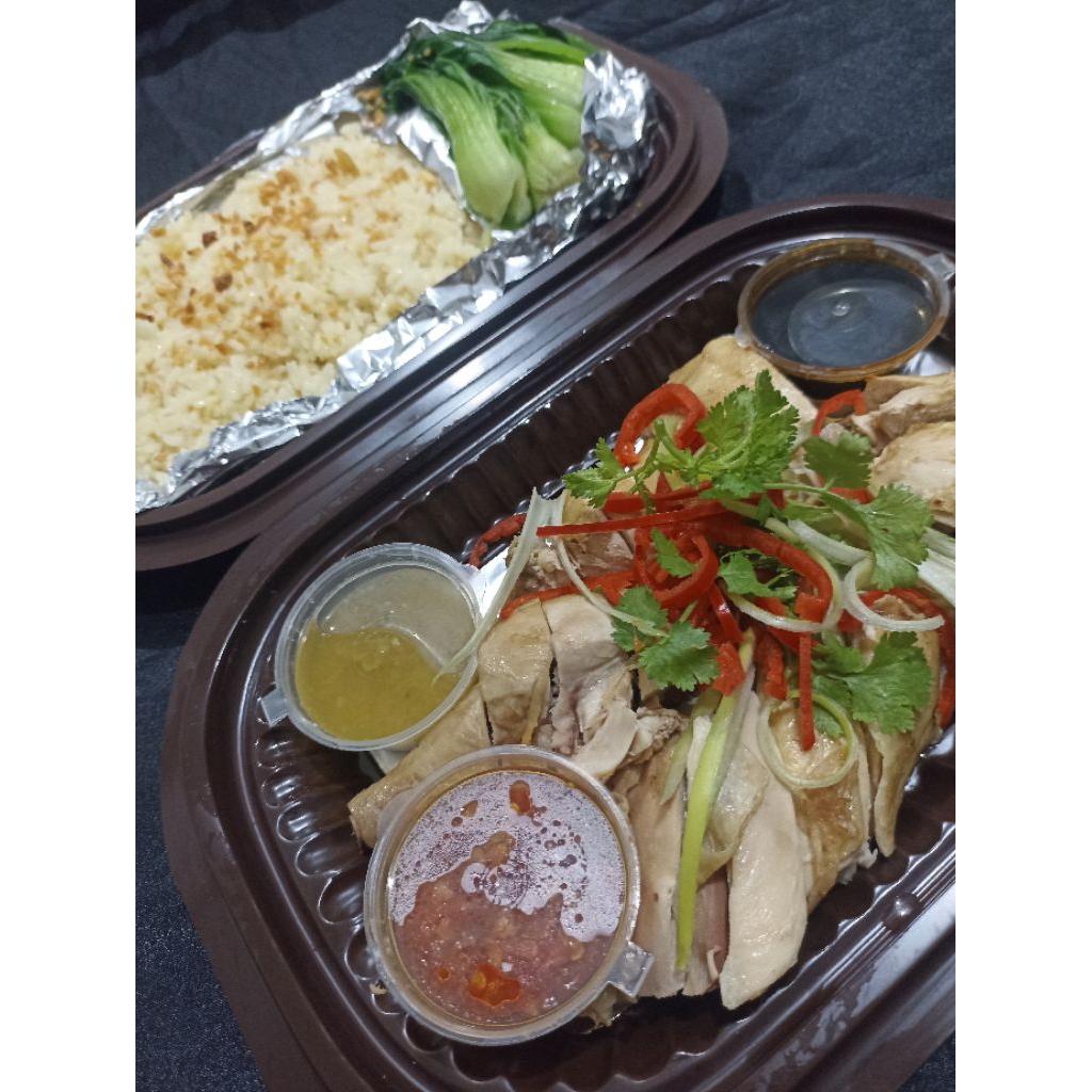 

Hainan Chicken Rice Tray paket-Large tray by Xin Kitchen