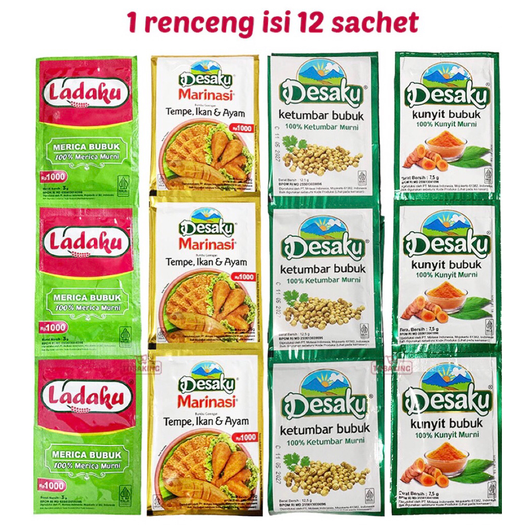 

DESAKU Marinasi Ayam Ikan Tempe Ketumbar Kunyit Ladaku