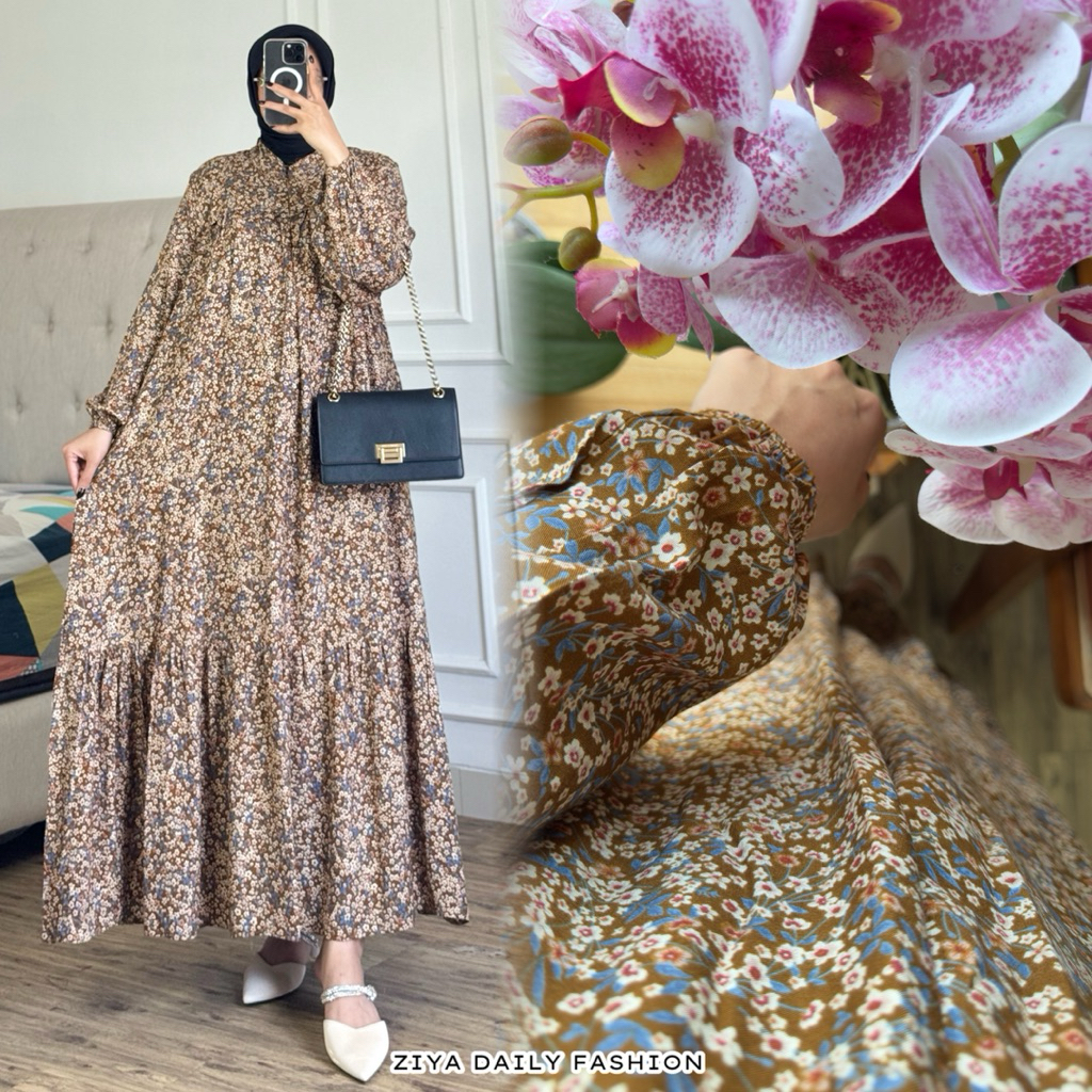 NAISA DRESS By ZIYA ~ Gamis Cotton Rayon Premium Terbaru 2025