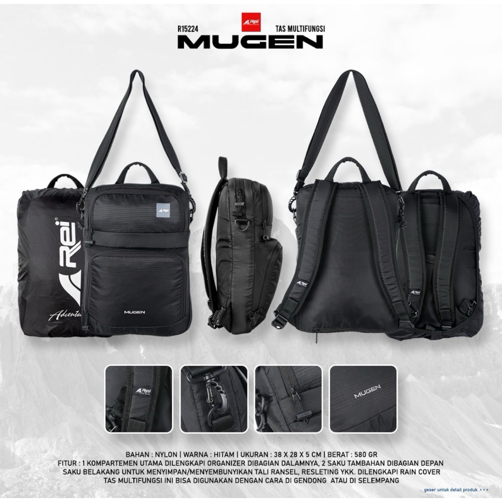 REI TAS RANSEL PUNGGUNG MUGEN