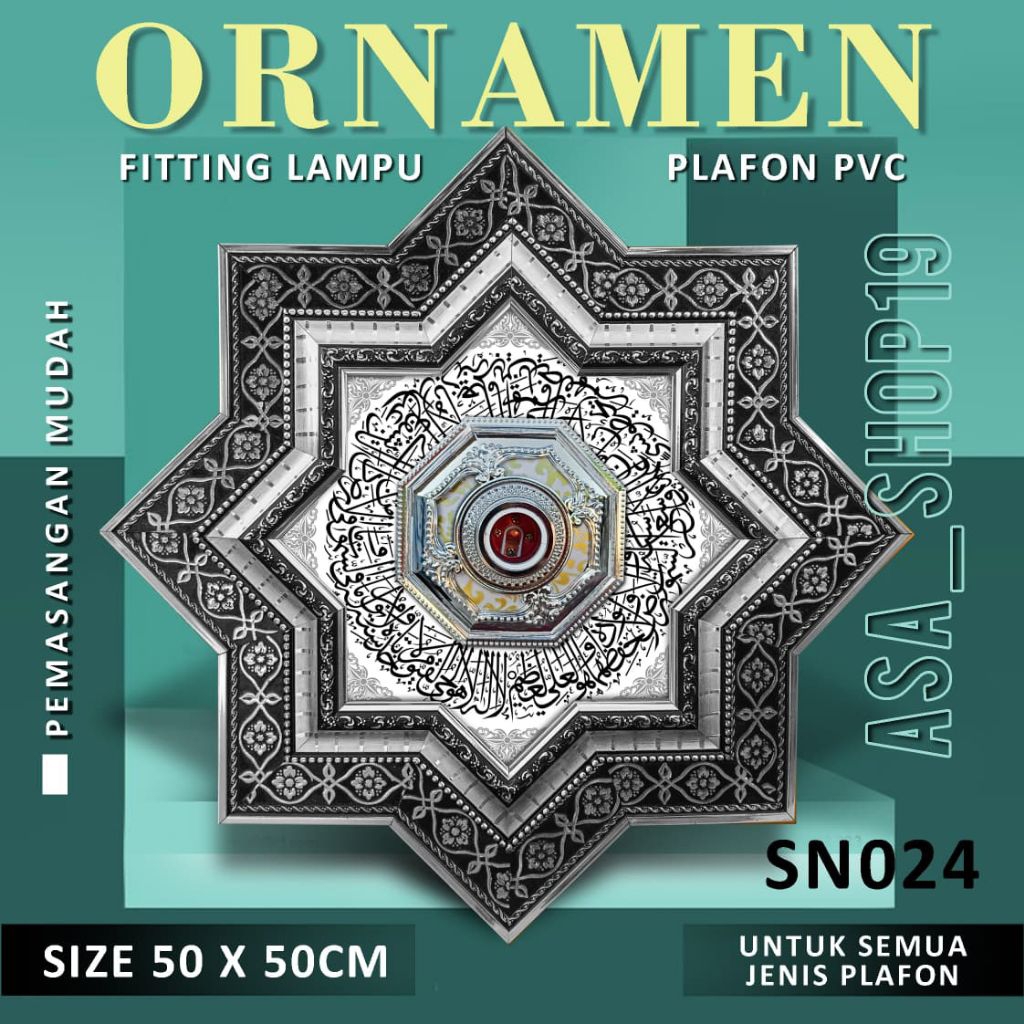 Ornamen plavon Pvc 50cm x 50cm