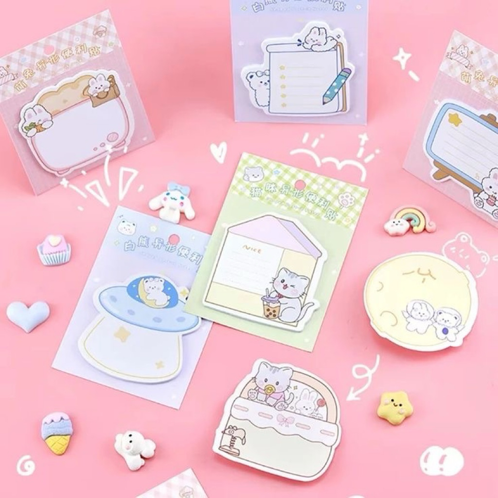

Sticky Note Karakter Kartun Lucu Isi 20 Lembar Tempelan Kertas Catatan Memo Note Karakter Animal Mini Book Karakter Hewan Lucu 20 Sheets Memo Pad DIY Scrapbook Decorating Stationery