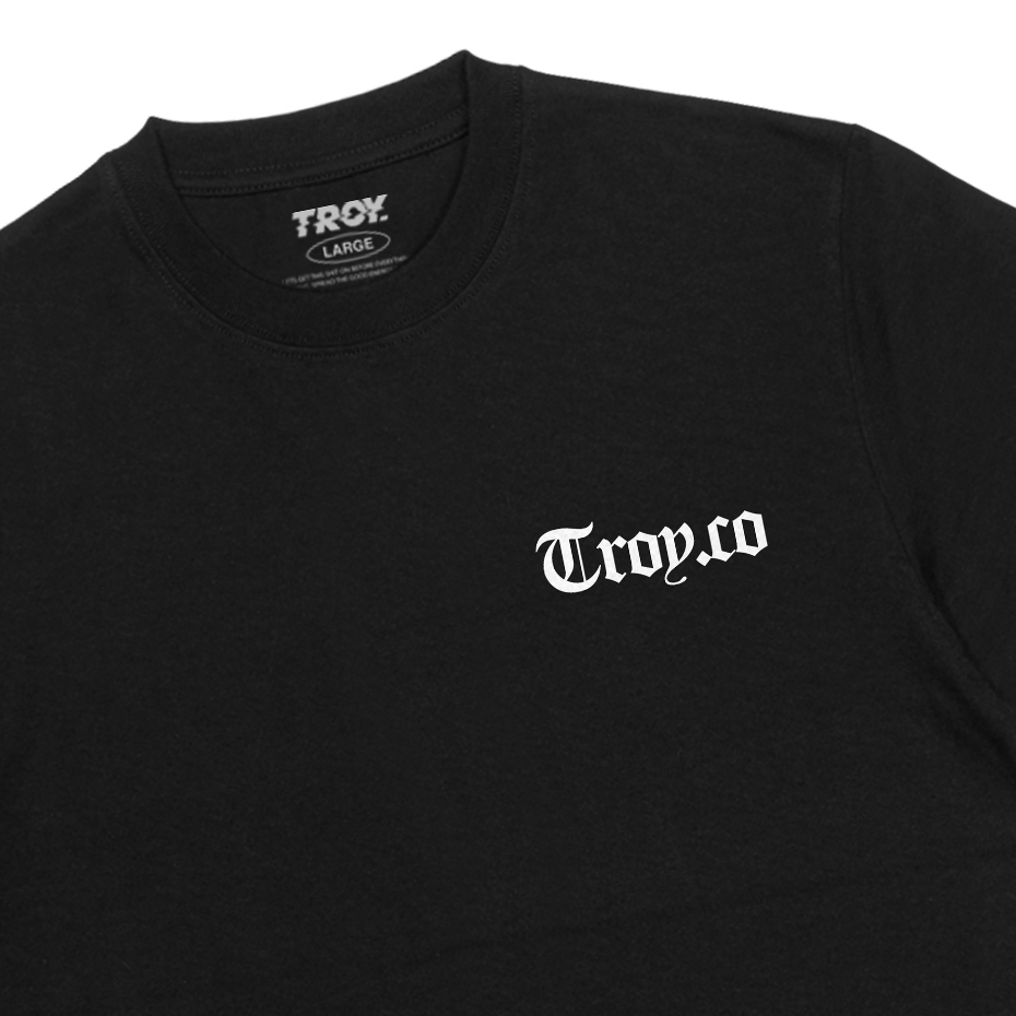 Troy Company Tshirt Black Axe - Kaos Hitam Lengan Pendek MT 3251