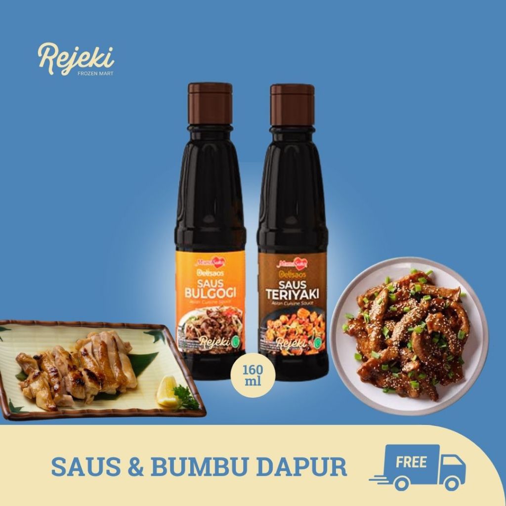 

Delisaos Saus Teriyaki & Saus Bulgogi 160ml - Rejeki Frozen Mart