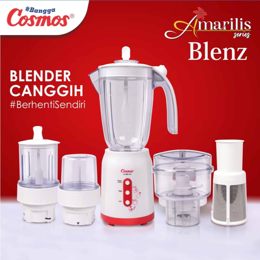 Blender Murah Cosmos 4in1 Plastik CB802 - Cosmos Blender Plastik 4in1 CB 802 PCF - Blander Cosmos OR