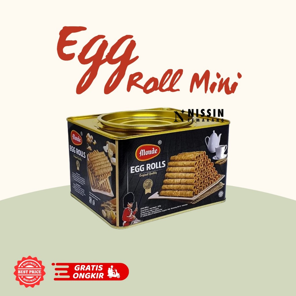 

Egg Roll Mini 300 gr Monde Egg Roll Kaleng Mini