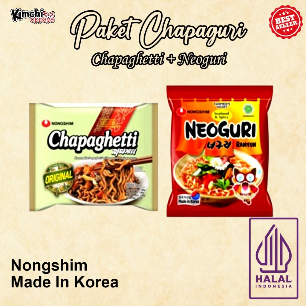 

PAKET CHAPAGURI(CHAPAGETTI + NEOGURI) ASLI KOREA