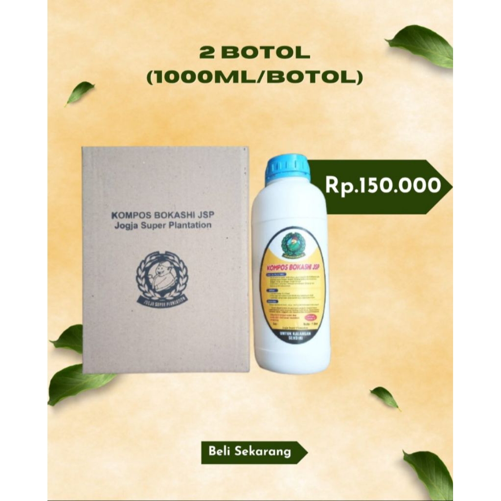 Pupuk Bokashi JSP pupuk organic kemasan 2Botol/2liter