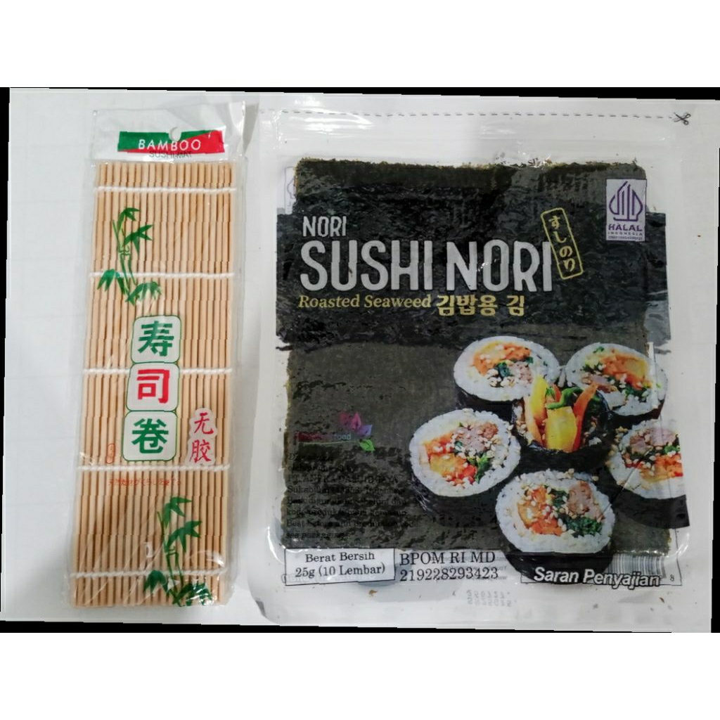 

Sushi nori PAKET + sushi mat bamboo