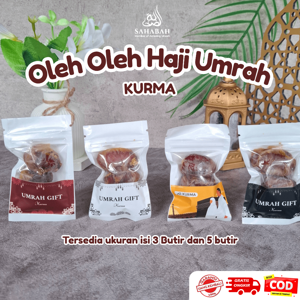 

Oleh Oleh Haji Umrah KURMA Premium Eksklusif Kemasan Plastik Klip Murah