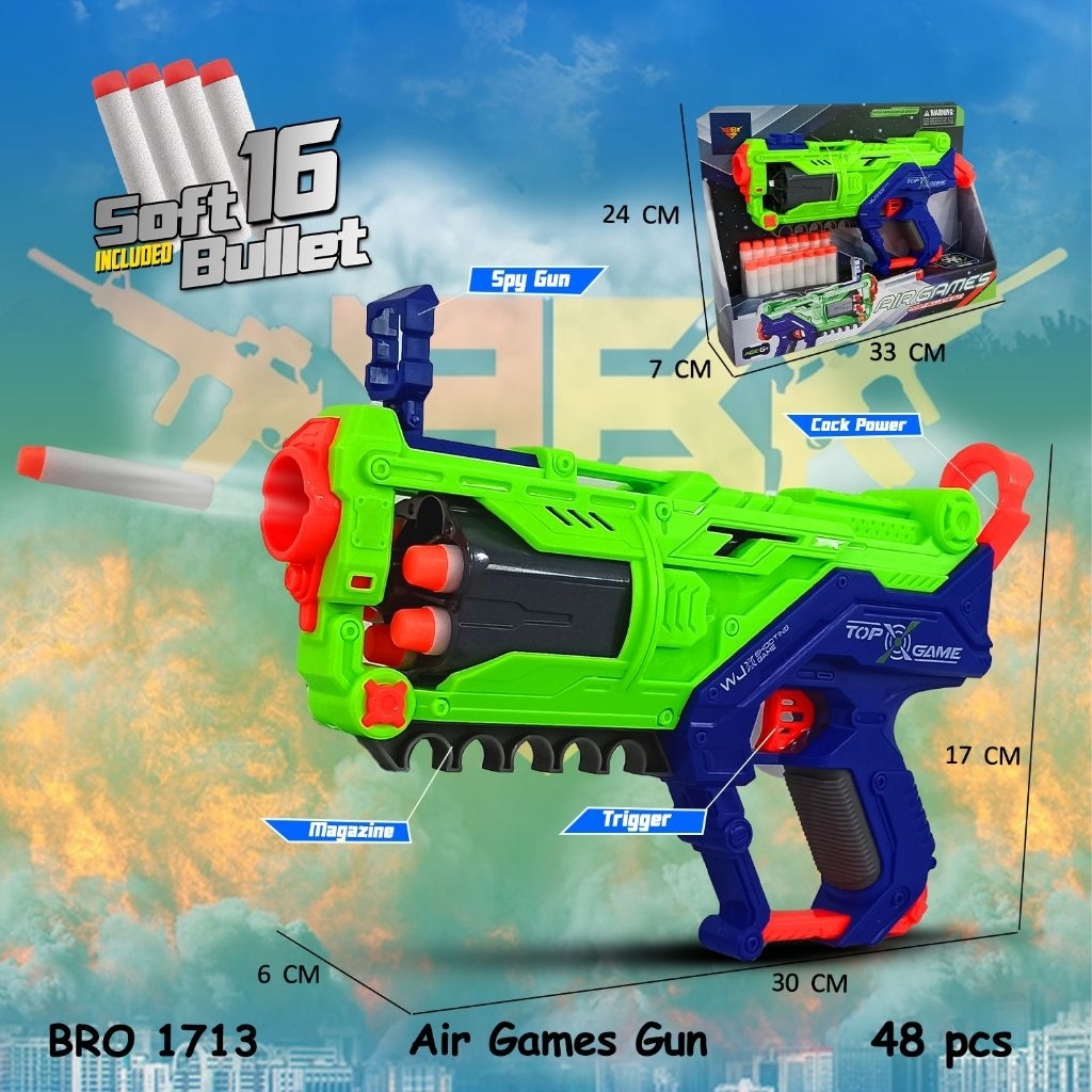 Mainan anak laki-laki P1stol P1stolan P3luru Busa Soft Bullet T3mbak T3mbakan Mainan Anak BIGBANG