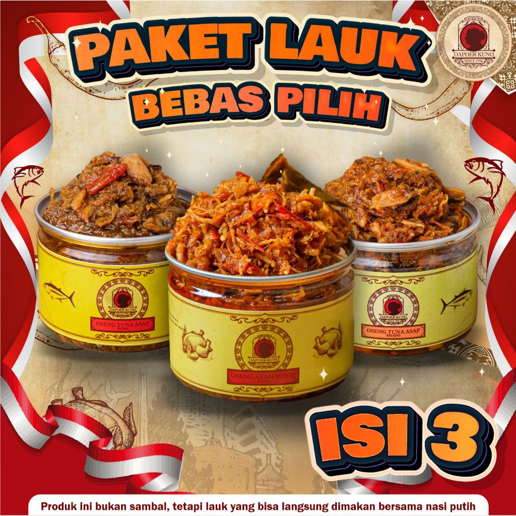 

Paket Lauk - Isi 3 Bebas Pilih DAPOER KUNO