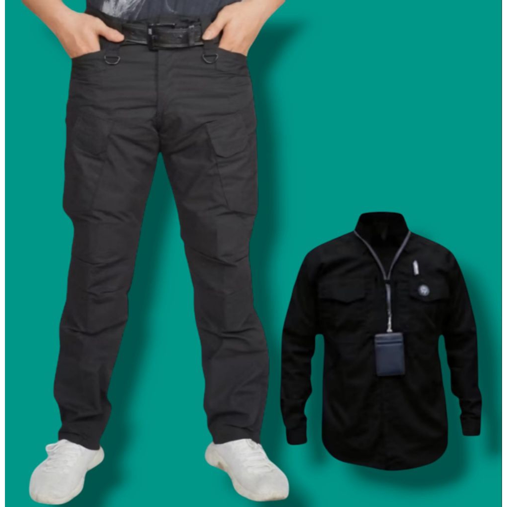 ONE SET SETELAN KEMEJA TACTICAL M-TAC PANJANG & CELANA BLACKHAWK PANJANG/SETELAN KEMEJA OUTDOOR/SETE