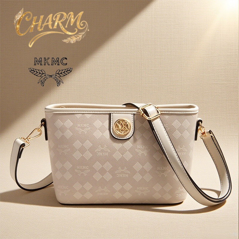 【CHARM 】tas selempang wanita MKMc Ritsleting Wanita Ransel Impor Ransel Serbaguna Ransel Perguruan T
