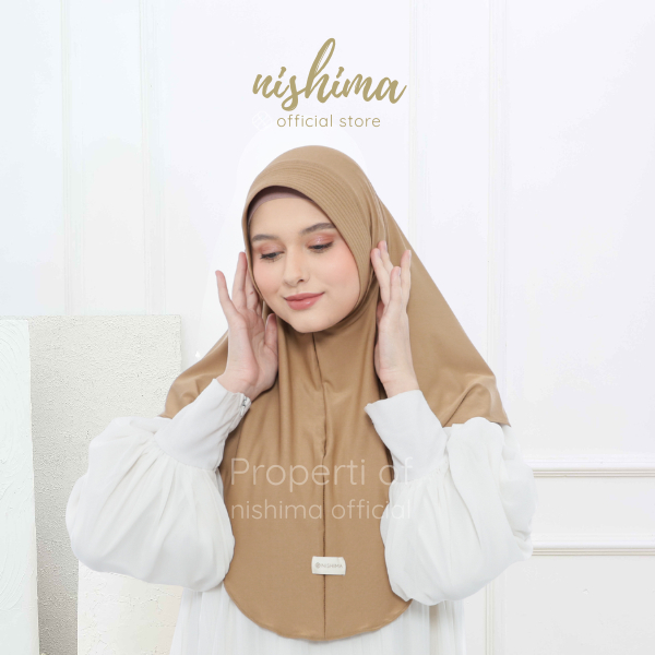 Nishima Jilbab Instan Bergo Hamidah Jersey Ukuran M