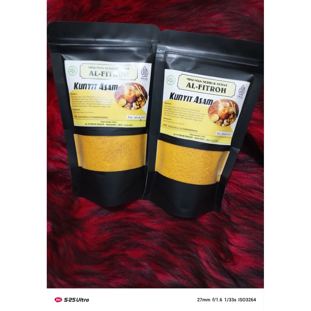 

minuman kunyit asam serbuk