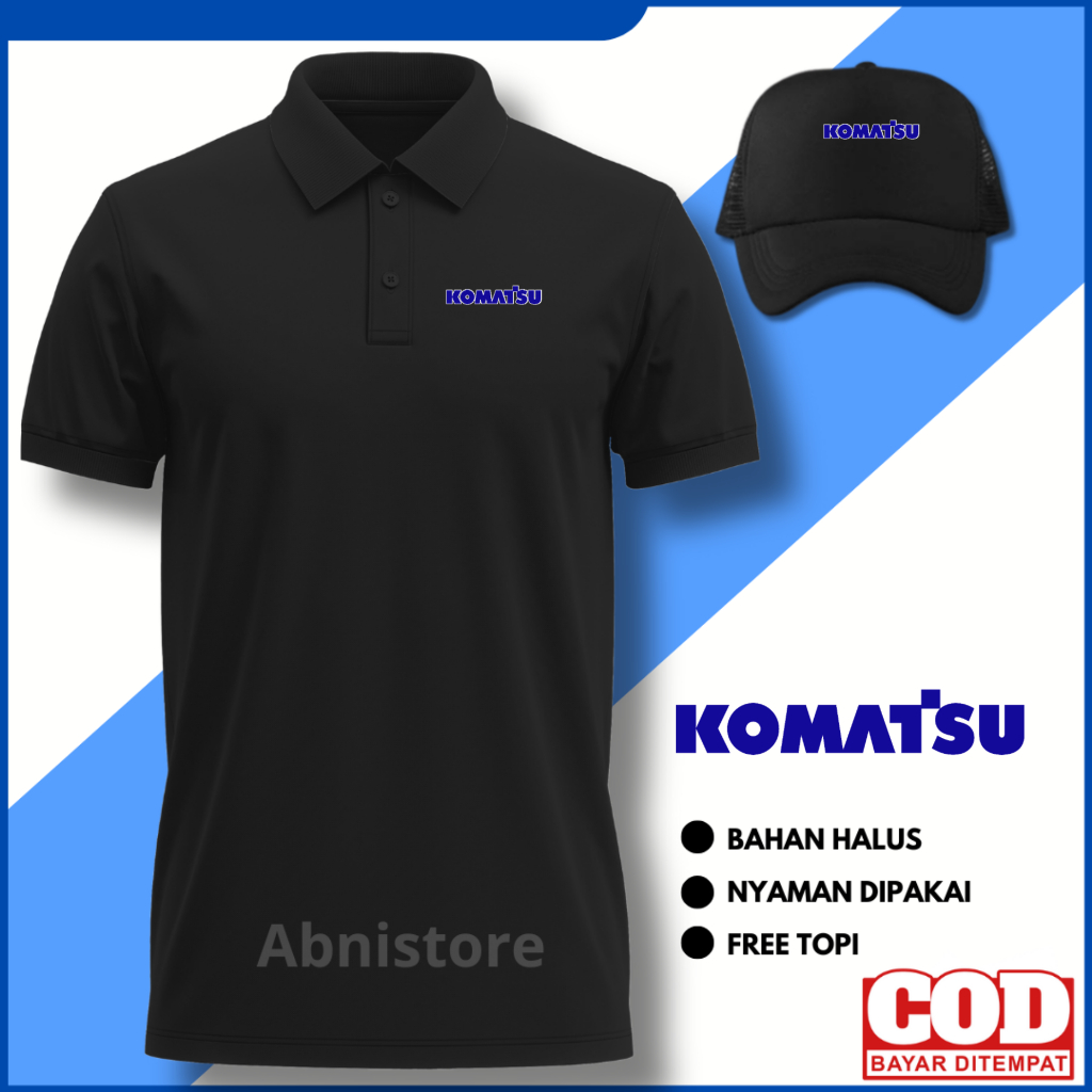 Polo Shirt Komatsu Baju Komatsu Kaos Kerah Komatsu