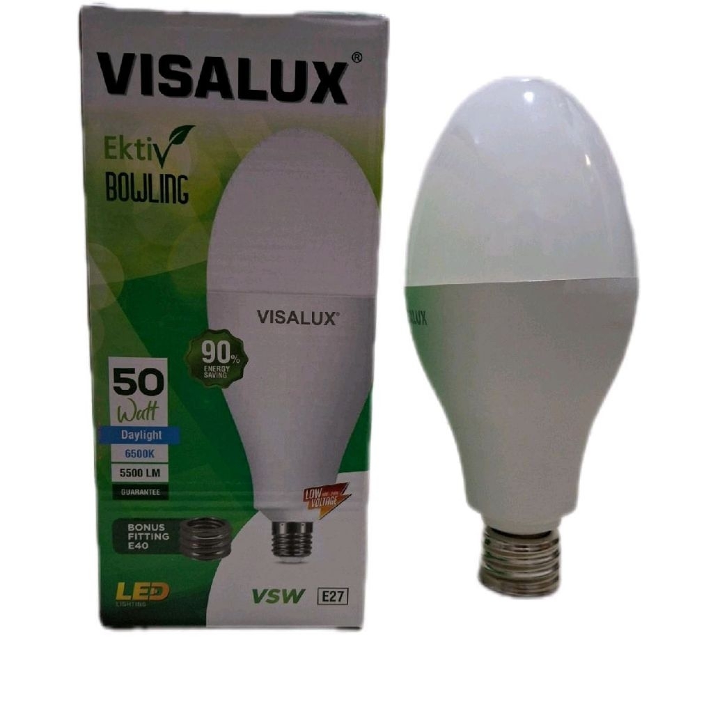Visalux Bowling 50 Watt Bola Lampu Jalan / Bohlam Lampu Led 50w