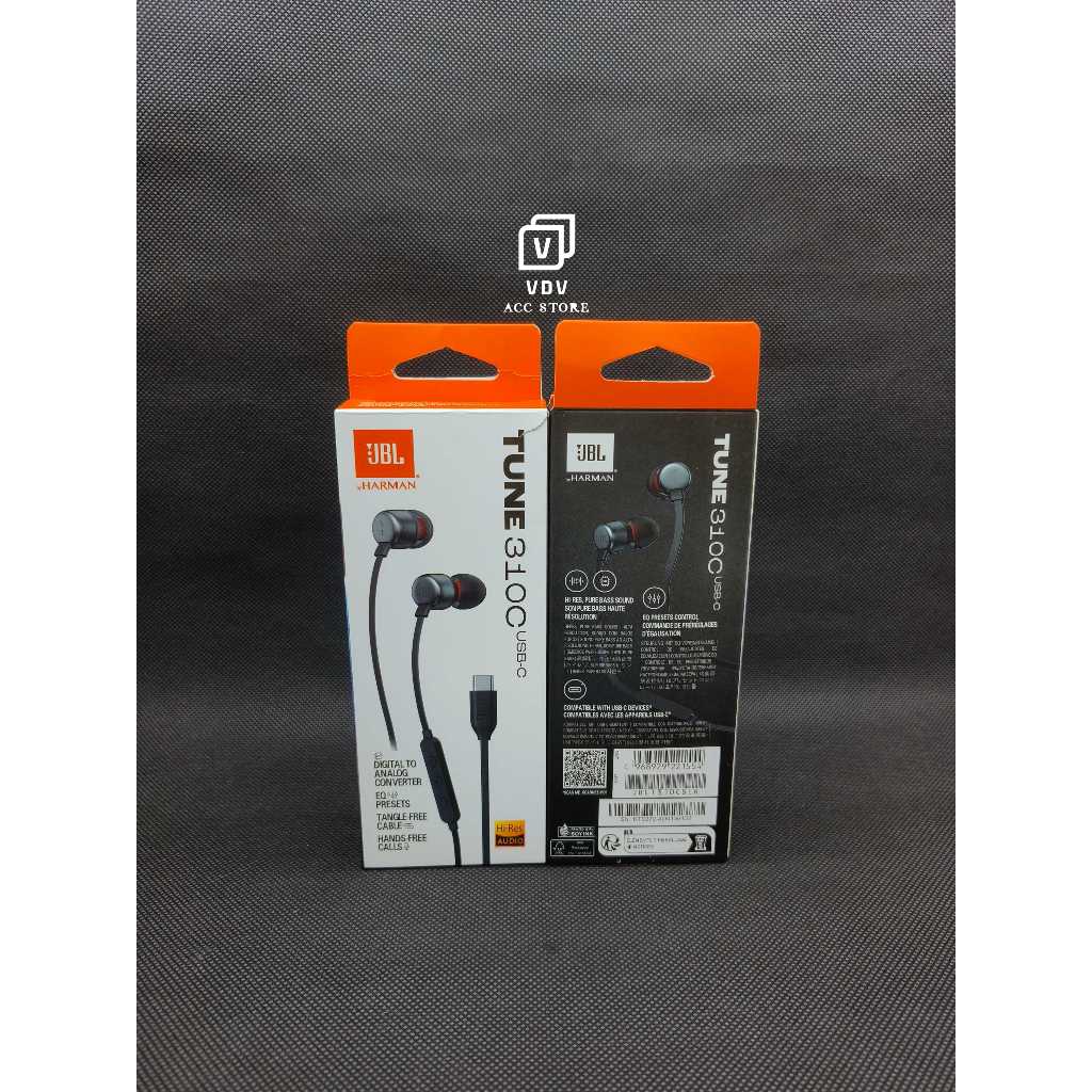 HEADSET / HANDSFREE JBL TUNE 310C PLUG TYPE C
