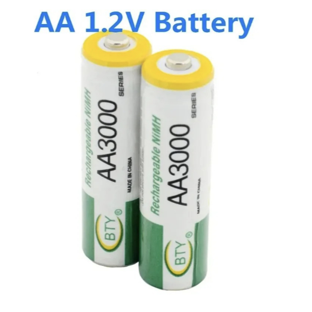 Batere tahan lama kualitas bagus BTY Original AA 14500 NiMH 1.2V 3000Mah Rechargeable / Baterai 1450