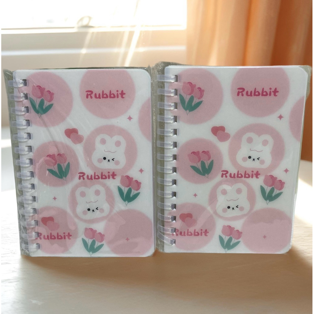 

[Whispers] NoteBook Buku Catatan Aesthetic Bentuk Motif Bunga-Bunga 70Lbr Buku Diary Mini Portable