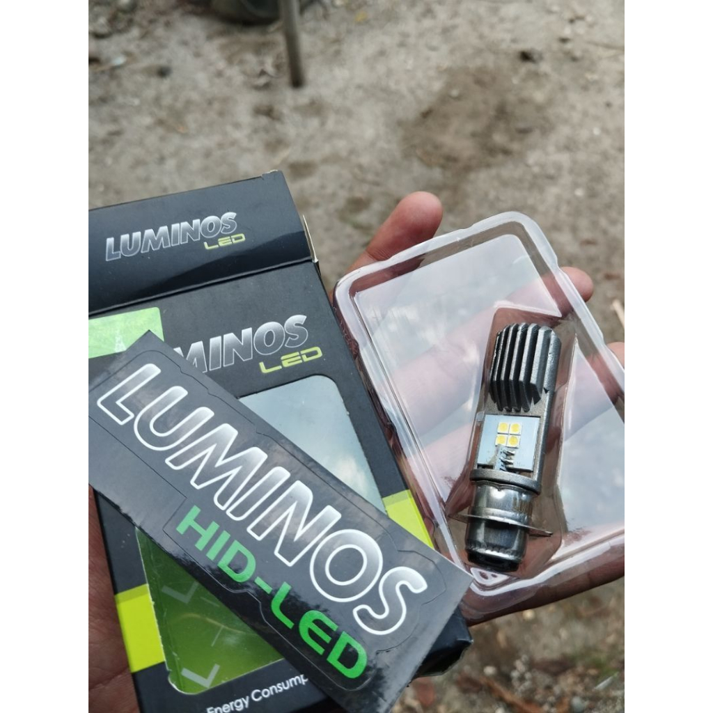 Lampu Led 2 sisi 8Led Luminos H6 Lampu Depan Motor Bebek/matic LED H6 luminos AC DC Putih