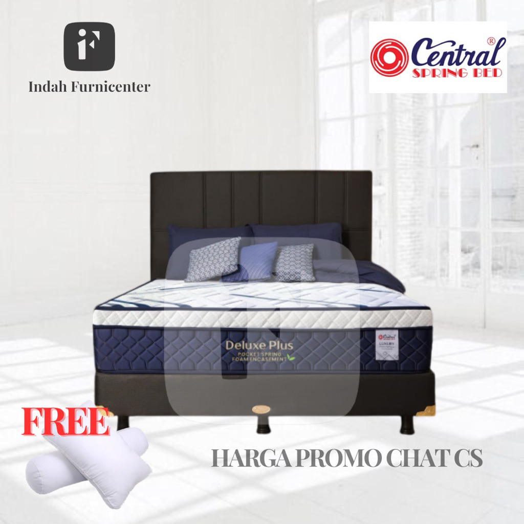 kasur spring bed central deluxe plus top matress 90x200 120x200 160x200 180x200 90 120 160 180 x 200