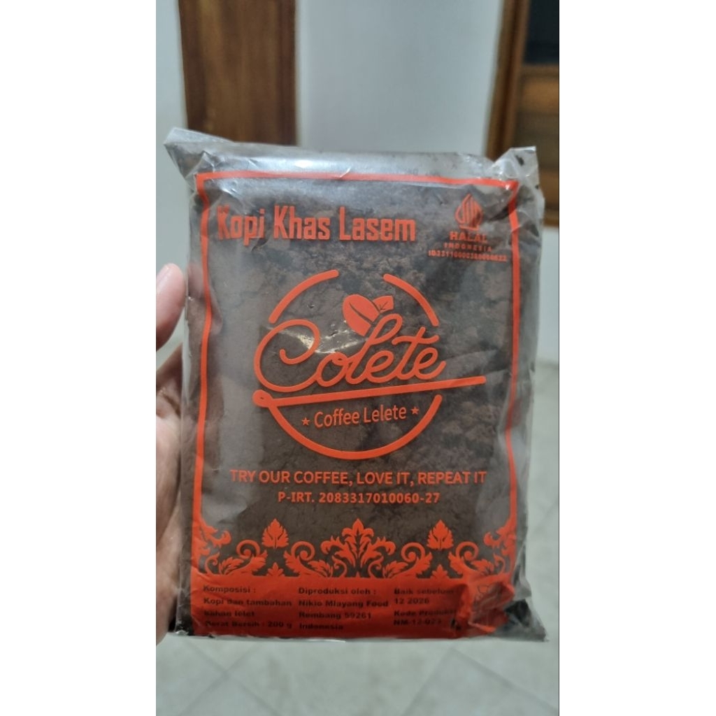 

KOPI LELET LASEM /KOPI ROBUSTA/TERLARIS/TERMURAH/KOPI BUBUK[200G]