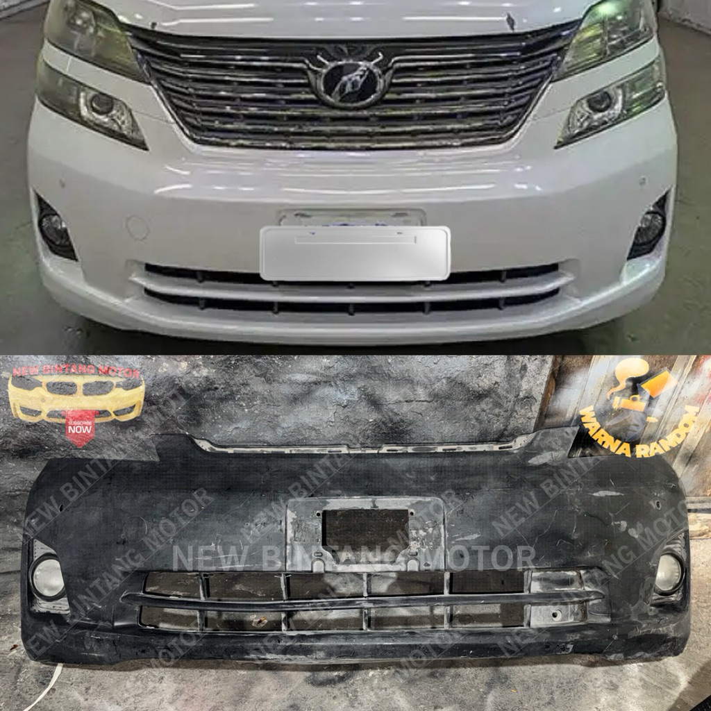 Bumper depan toyota vellfire 2008 2010 original