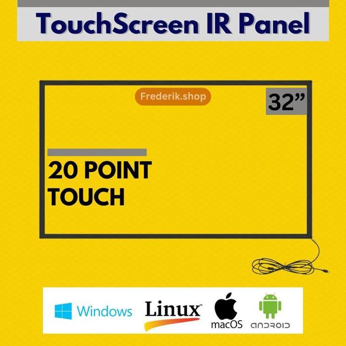 Touch Screen IR Overlay Panel 32 INCH atau Touchscreen Overlay Panel
