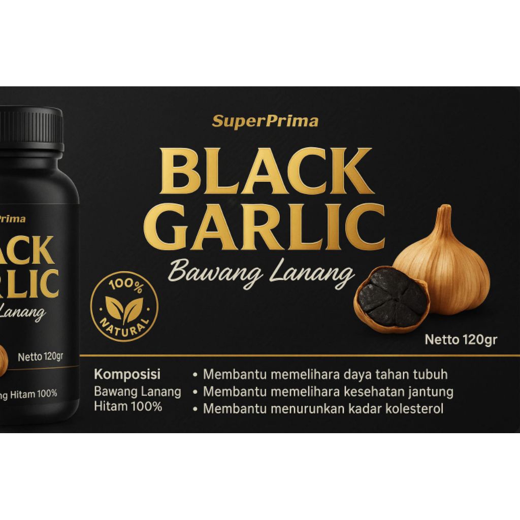 

[BISA COD] 120gram BLACK GARLIC PREMIUM QUALITY BAWANG LANANG TUNGGAL