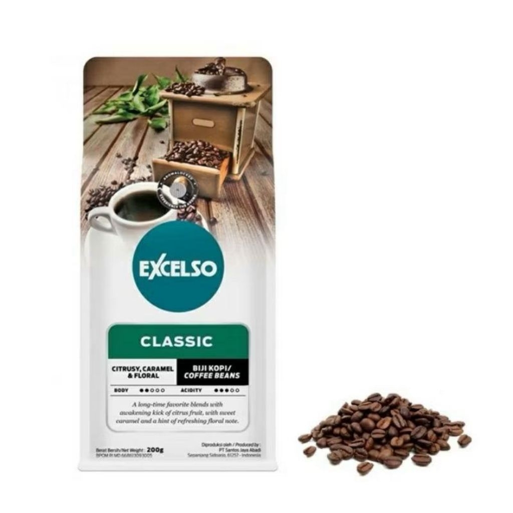 

Kopi Classic Excelso 200 Gram (Kopi Biji/CoffeenBeans)