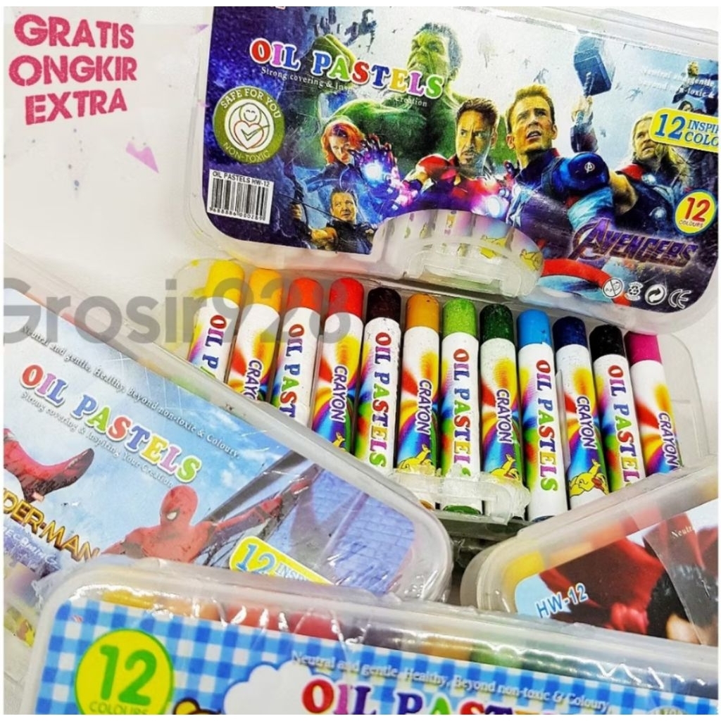 

Crayon MINI 12 warna / Oil Pastel / Krayon Kecil Murah