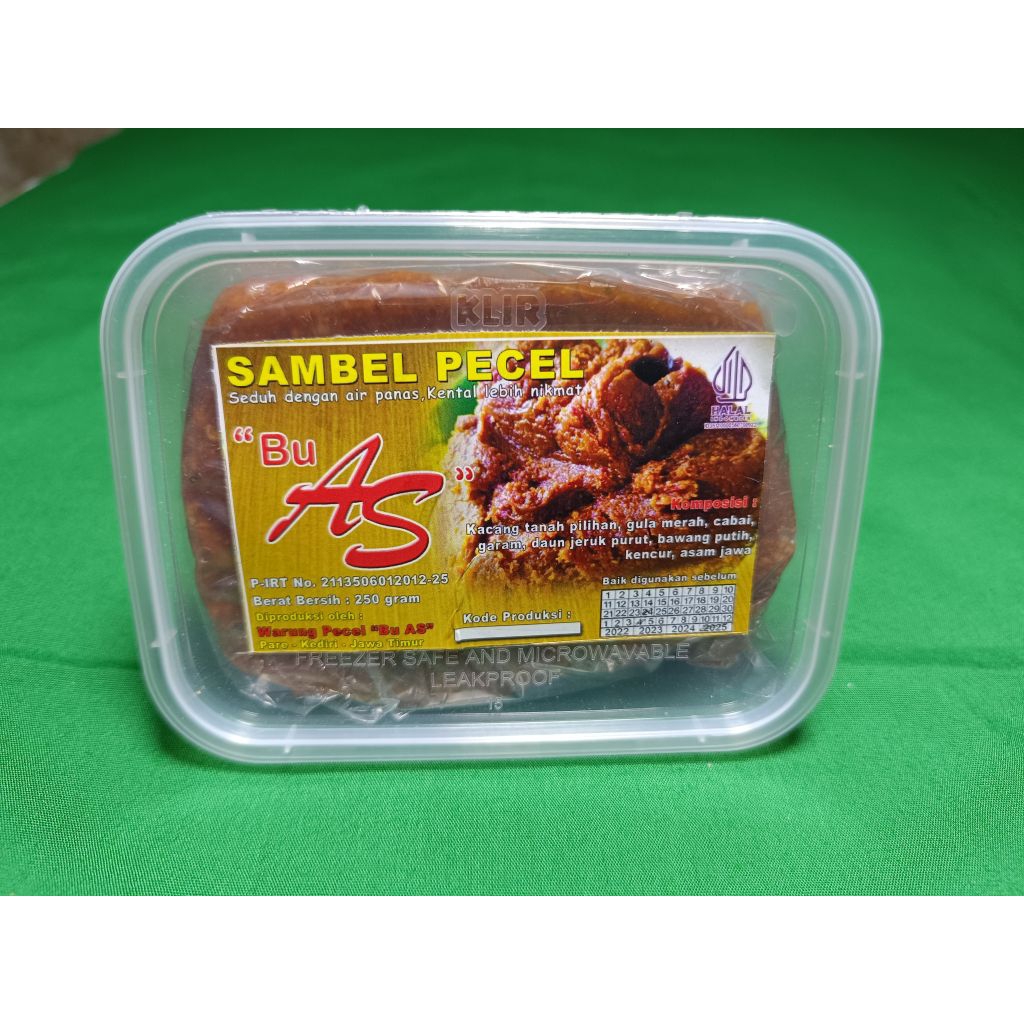 

Bumbu Sambel Pecel "Bu As" 250g asli Pare - Kediri