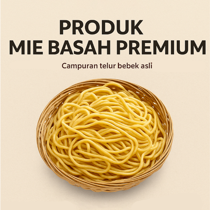 

Mie Basah Telur Bebek Reguler | Pertama di Indonesia