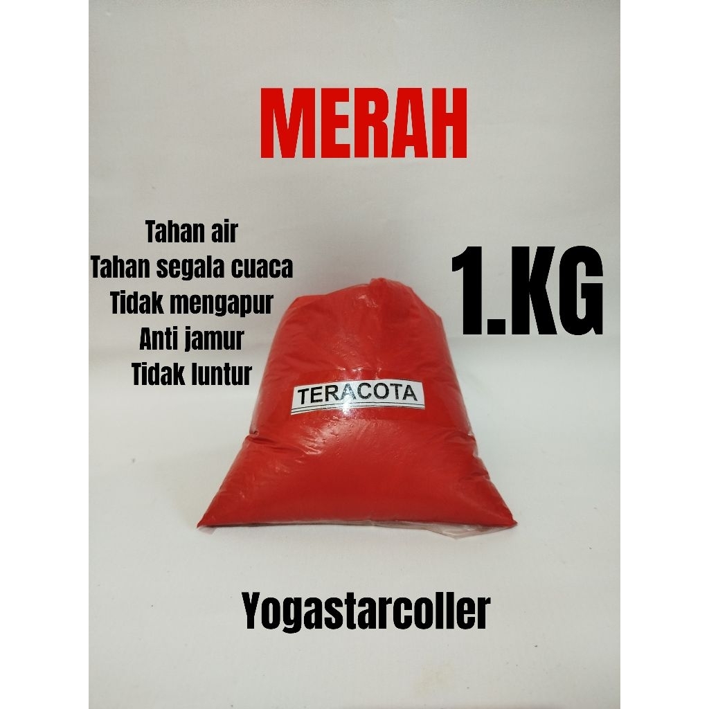Cat tembok kiloan warna merah 1kg